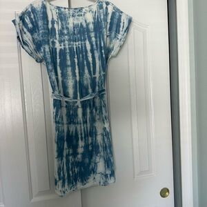 Blue Tie-Dye Dress